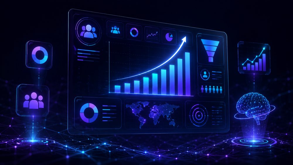 Axithor AI Growth OS — marketing analytics dashboard